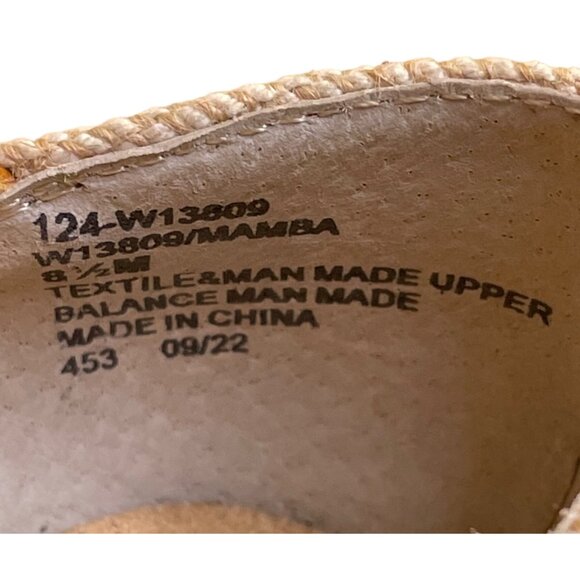 White Mountain Women’s White Canvas Ankle Strap Wedge Espadrilles Size 8.5M - Picture 5 of 9